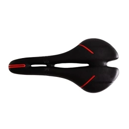 Bktmen Spares Bicycle Saddle Triathlon Hollow Road Bike Racing Seat Comfortable Mountain Cushion Front Saddle Riding Parts Bicycle seat (Color : Black Red)