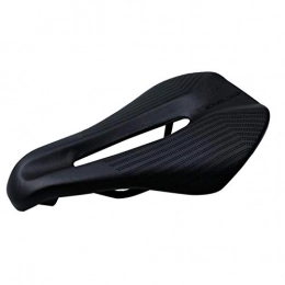 CXJYBH Mountain Bike Seat Bicycle Saddle Wide Comfort Soft Cushion Bicycle Seat Men Padded Saddle For Bicycle Leather Racing Saddle (Color : Black)