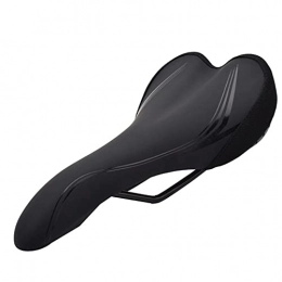 SONG Spares Bicycle Saddles, Carbon Fiber Leather Road Bike Saddle Comfort Mountain Cycling Black Bicycle Seat Pad Cushion Bike Accessories
