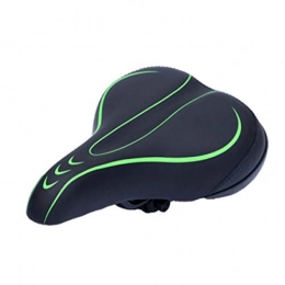 SXLZ Spares Bicycle Saddles Seats, Cycling Saddle Comfort Soft Wide Waterproof, Ergonomics Design, Fit Most Bikes, Mountain / road / hybrid, Green