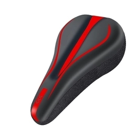 WIttsy Spares Bicycle seat Comfortable Bicycle Saddle Bicycle Cushion Cover Shockproof Mountain Bike Road Bike Cushion Suitable for bicycles (Color : 135 Red)