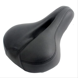 SHCHAO Spares Bicycle Seat Mountain Bike Thickened Sponge Seat Comfortable Saddle Large Seat Cushion Black and White