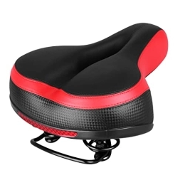 KGADRX Spares Bicycle Seat Reflective Bike Saddle Absorbing Mountain Bike Seat Spring Comfortable Saddle Red Cushion Cycling Seat Cushion Pad