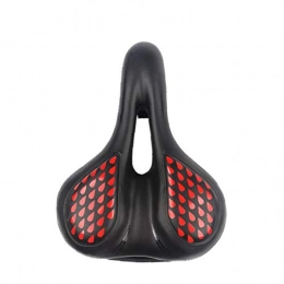 Nicetruc Mountain Bike Seat Bicycle Seat Replacement Soft Foam Padded Bike Saddle Shockproof Breathable Hollow MTB Saddle Cycling Accessories Anti Slip Comfy Cycling Seat Red