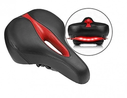 XIJE Mountain Bike Seat Bicycle seat saddle shock absorber ball with light comfortable thickening saddle suitable for men / women / mountain / road / folding bicycle-red