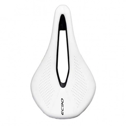 CXJYBH Mountain Bike Seat Bicycle Width Seat Saddle MTB Road Bike Saddles Mountain Bike Racing Saddle PU Breathable Soft Comfortable Seat Cushion Racing Saddle (Color : White)