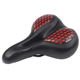 M-YN Spares Bike Saddle, Bicycle Seat with Soft Cushion, Thicken Widened Memory Foam Saddle Universal for Road City Bikes, Mountain Bike (Color : Red)