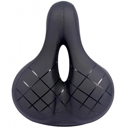 SJASD Spares Bike Saddle, comfortable Bike Seat Gel Bike Seat, wide Soft Gel Bicycle Seat Wide Bike Saddle Seat Ergonomic Design Saddle Replacement Padded for Suitable for Indoor and Outdoor