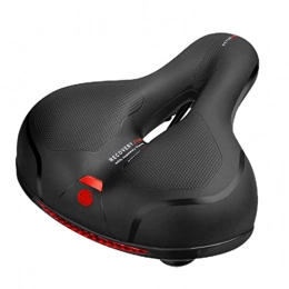 Rachlicy Mountain Bike Seat Bike Saddle Hollow Ergonomic Bicycle Seat Mountain Bike Seat Hollow Bicycle Saddle with Taillight Breathable Memory Sponge Bike Saddle Comfortable Cycling Seat Pad for Road Bike