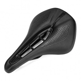 Bike Saddle Mountain Bike Seat Breathable Comfortable Cushion Pad with Central Relief Zone for Road Bike and Mountain Bike (black)