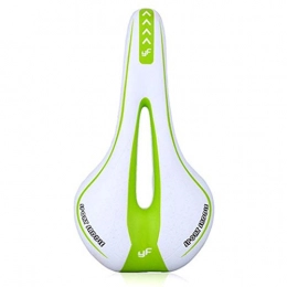 SIRUL Spares Bike Saddle, Professional Mountain Bike Gel Seat Soft Breathable, Central Relief Zone and Ergonomics Design Fit for Road Bike, Mountain Bike and Folding Bike, Green