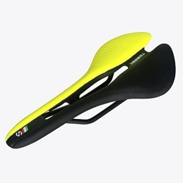 SHHMA Spares Bike Saddle Seat Bicycle Cushions Comfortable Soft Mountain Bike Saddles Cycling Gear Accessories for MTB, Road Bikes, Black yellow
