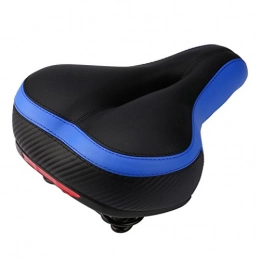 Bike Saddle Seat , sunnymi Wide Big Bum Bike Bicycle Cruiser Extra Comfort Sporty Soft Pad Saddle Seat (Blue)