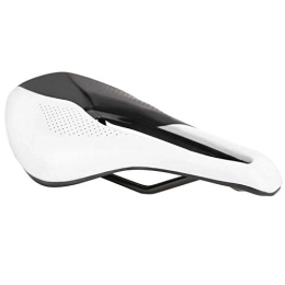 oueaen Spares Bike Seat Bicycle Saddle, Outdoor Road Mountain Bike Bicycle Soft Hollow Cycling Saddle Cushion Pad Seat For Road Bike, Mountain Bike(Black and White)