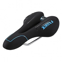 Sdvklly Mountain Bike Seat Bike Seat Bicycle Saddle Soft Comfortable Breathable Cushion MTB Mountain Bike Saddle Skidproof Silicone Cycling Seat (Color : Blue)