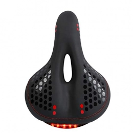 WGLG Spares Bike Seat Bicycle Seat Mountain Bike Seat Bike Saddle Soft Cycling Seat Bike Saddles With Tail Light Thicken Hollow Seat