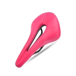 YoGaes Spares Bike Seat Bike Saddle Hollow MTB Bicycle Cushion One-Piece PU Leather Soft Comfortable Seat For Men Women Road Mountain Cycling Saddles Bike Saddle (Color : Pink)