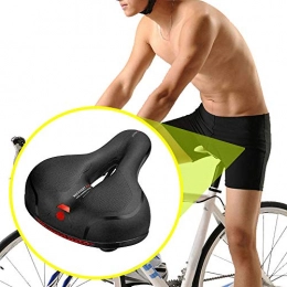 FacaiNICE Spares Bike Seat Comfort PU Leather Bike Saddle with Memory Foam Breathable Bicycle Cushion for Women Men Mountain Bike / Exercise Bike / Road Bike Seats(with Shock Absorbing Spring + Reflective Sticker)