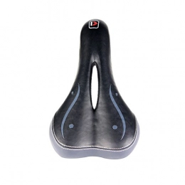 LETTON Mountain Bike Seat Bike Seat - Comfortable Foam Padded Leather Wide Bicycle Saddle Cushion with Scale Mark Soft Breathable Air Vent Design Cushion for Road Mountain Bike