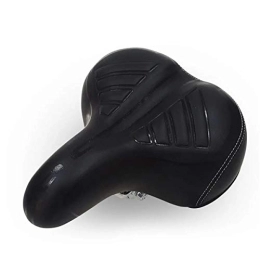 SOUTES Spares Bike Seat Cover, Extra Big Wide Comfortable Cushion Cycling Bike Spring Seat Mountain Bike Saddle Cycling (Color : Black)