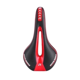 VaizA Spares Bike Seat Extra Soft Bicycle MTB Saddle Cushion Bicycle Hollow Saddle Comfortable Cycling Road Mountain Bike Seat Bicycle Accessories Road Bike Saddle (Color : Red)