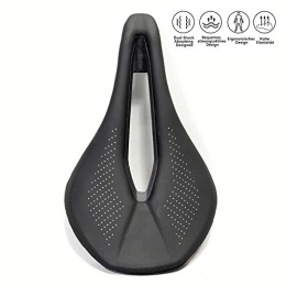 STRTT Mountain Bike Seat Bike Seat Gel Waterproof Bicycle Saddle with Central Relief Zone and Ergonomics Design Dual Shock Absorbing for Mountain Bikes Road Bikes Unisex