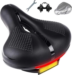 WJJ Spares Bike Seat, Most Comfortable Bicycle Seat with Bike Seat Cover and Soft Padded Memory Foam for Women Men Comfort, Waterproof Replacement Bike Saddle Universal Fit Exercise Bike, Mountain Bike