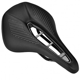 Bike Seat Padding, Durable Shockproof Comfortable Black PU Leather Mountain Bikes Seats Bike Accessories