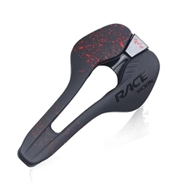 CaFfen Mountain Bike Seat Bike Seat Road Bike Saddle Ultralight Vtt Racing Seat Road Bicycle Saddle For Men Soft Comfortable MTB Cycling Accessories Bike Saddle (Color : Red)