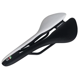 THOLZ Mountain Bike Seat Bike Seat Saddle Bicycle, Soft Breathable Cycling Bicycle Seat With Ergonomics Design Saddle Mountain Bike Saddle Bicycle Seat Mtb 185g Mtb saddle 7*7 Rail Seat for Bicycle Accessories, Black White