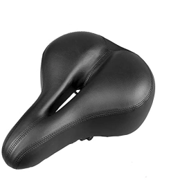 SSLL Spares Bike Seat Saddles MTB Bicycle Saddle Soft Thicken Wide Mountain Road Bike Saddle Cycling Seat Pad + Rear Cycling Light Bicycle Accessories (Color : 1, Size : Saddle)