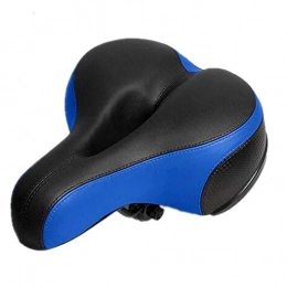 VHGYU Spares Bike Seat Wide Big Road Mountain MTB Saddle Bike Bicycle Cycling Seat Soft Cushion Gift For Men Women (Size:One Size; Color:Blue)