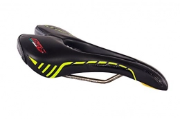 BMG Blade Professional VNL Leather Bike Saddle Bicycle Seat MTB Racing Bike Saddle Only 205gr 6Colours, black/yellow