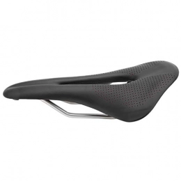 BOLORAMO Mountain Bike Seat BOLORAMO Bike Saddle, Leather Safety High Strength Mountain Bike Saddle for Most Bicycle Men and Women