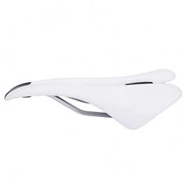 Borlai Mountain Road Bike Seat Comfortable Shockproof Saddle Replacement Bicycle Accessory-(White)