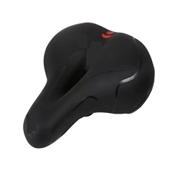 MGUOTP Spares Breathable Bike Saddle Big Butt Cushion Leather Surface Seat Mountain Bicycle Shock Absorbing Hollow Cushion Bicycle Accessories