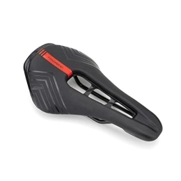 Roulle Spares Breathable Comfortable Universal Road Bike Mountain Bike Cushion Saddle Riding Accessories Black and red