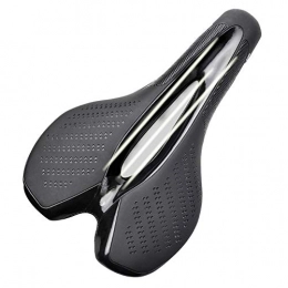 BXGSHOSF Mountain Bike Seat BXGSHOSF 1pc carbon fiber road mountain bike saddle using carbon material pad breathable ultralight leather cushion bicycle attachment