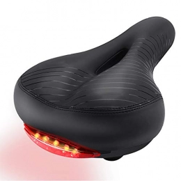 BXGSHOSF Mountain Bike Seat BXGSHOSF Bicycle saddle bicycle seat with tail light thickened widened soft and comfortable riding mountain bike bicycle seat saddle accessories