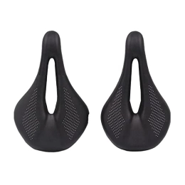CAEEKER Mountain Bike Seat CAEEKER Ultralight Carbon fiber saddle road mtb mountain bike bicycle saddle for man cycling saddle trail comfort races seat Accessories (Color : White 240x143mm)