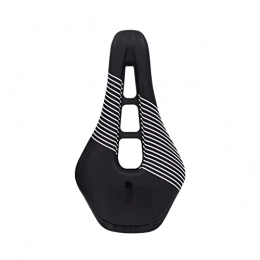 CANJIE Mountain Bike Seat canjiao shop 2019 New Road Bicycle Saddle Bike Seat Mountain Bike Saddle MTB Bike Saddle Bicycle Seat Leather Cushion Damping RRO SADDLE (Color : Black white)