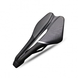 CANJIE Mountain Bike Seat canjiao shop Bicycle Saddle Hollow Breathable PU Leather Compatible With Men Road Mountain Triathlon Tt Bike Cushion Lightweight Racing Cycling Race Seat (Color : Black)