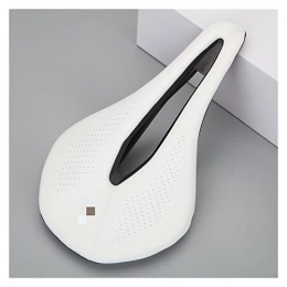 CANJIE Mountain Bike Seat canjiao shop Bicycle Seat Saddle MTB Road Bike Saddles Mountain Bike Racing Saddle PU Breathable Soft Seat Cushion Racing Seat Parts (Color : White)