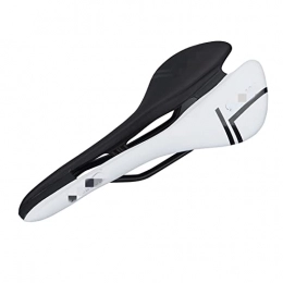 CANJIE Spares canjiao shop New Race Bike Mountain Bike Road Bike Saddle 143mm Comfortable Lightweight Soft Bicycle Seat Bicycle Accessories (Color : White black)