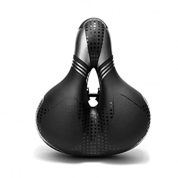CANJIE Mountain Bike Seat CANJIE canjiao shop Breathable Bike Saddle Big Butt Cushion Leather Surface Seat Mountain Bicycle Shock Absorbing Hollow Cushion Bicycle Accessories