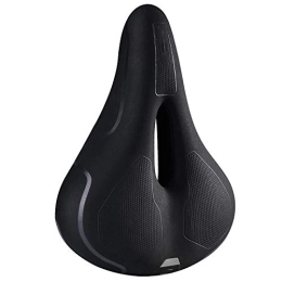 CaoQuanBaiHuoDian Spares CaoQuanBaiHuoDian Comfortable Bicycle Seat Mountain Bike Bicycle Seat Thickened Breathable Non-slip Memory Foam Seat Feel Good (Color : Black, Size : 26x20cm)