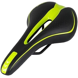 CaoQuanBaiHuoDian Spares CaoQuanBaiHuoDian Comfortable Bicycle Seat Mountain Bike Saddle Bicycle Seat Cushion Double Tail Wing Center Hollow Seat Cushion Feel Good (Color : Green, Size : 27.5x14.5cm)