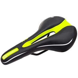 CaoQuanBaiHuoDian Spares CaoQuanBaiHuoDian Comfortable Bicycle Seat Mountain Bike Seat Mountain Bike Simple Middle Hole Saddle Bicycle Seat Riding Equipment Seat Feel Good (Color : Green, Size : 27.5x15cm)