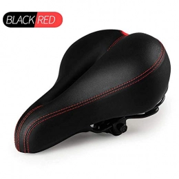 CAPTIANKN Bicycle Thickening Saddle, Mountain Bike Seat Cover Cushion Bicycle Accessories Durable Dustproof,Red