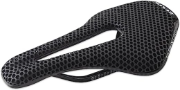 Carbon Fiber 3D Printed Bike Saddle 150Mm Ultra Light And Breathable Mountain Bicycle Cushion Soft Seat for Road Bik,Black
